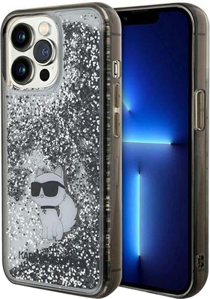 Karl Lagerfeld Liquid Glitter Choupette - iPhone 13 Pro Max Hlle (Klar)