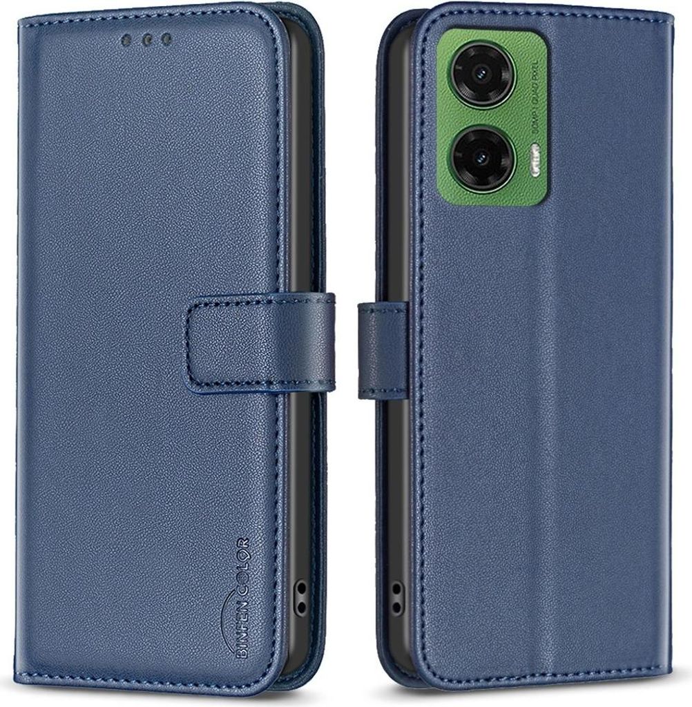 Motorola Moto G35 Hülle - BINFEN Klapphülle - Blau