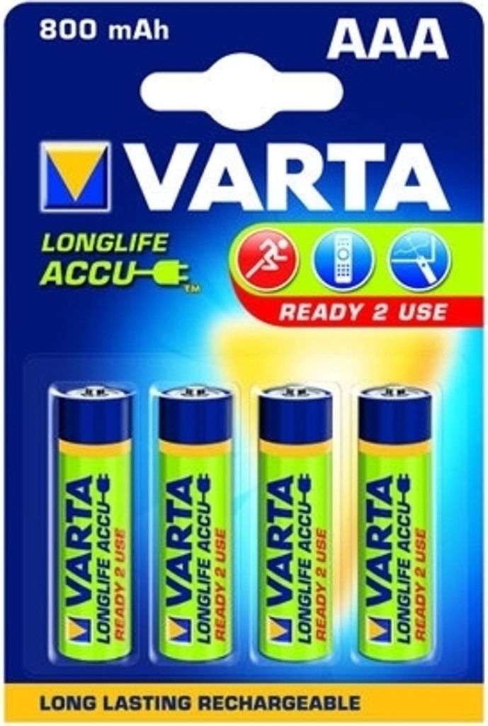 Micro-Akku VARTA ''LONGLIFE ACCU Ready2Use'', Ni-MH, 800mA, Obrázok produktu 24