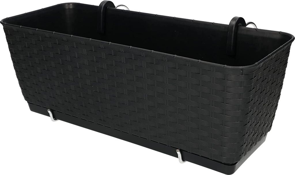 KOTARBAU® Fioriera da balcone 40x15x15cm con inserto per Immagine del prodotto 