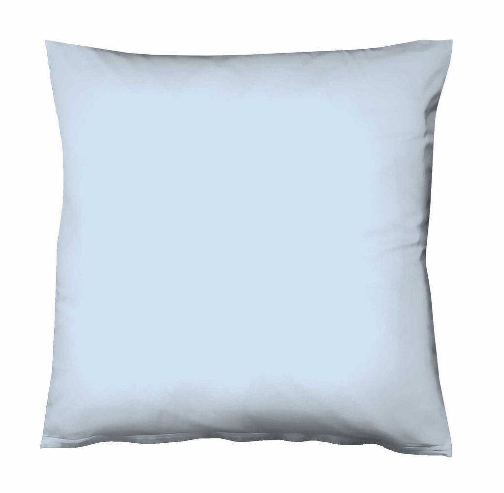 liebling Kissenhülle Interlock Jersey 80 x 80 cm, Farbe bleu, Kissenbezug aus 100% Baumwolle, edler Glanz, waschbar 60 Grad