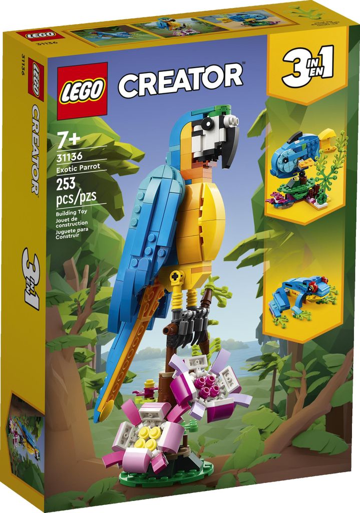 Stavebnica LEGO Creator 31136 Exotický papagáj (253 Obrázok produktu 