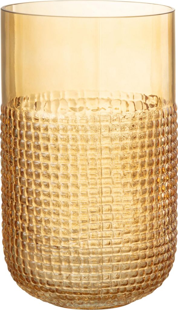 J-Line Vase Muster Glas Orange Medium