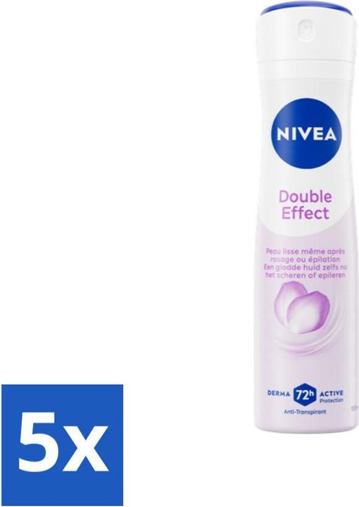 NIVEA Deodorant Spray Doppeleffekt 150 ml - Vorteilspack - 5 Stücke