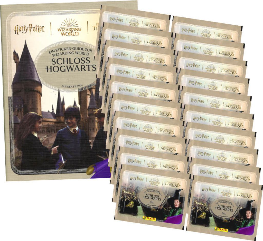 Panini Harry Potter Sticker Guide 3 - Schloss Hogwarts Sammelsticker (2025) - 1 Album + 20 Tüten