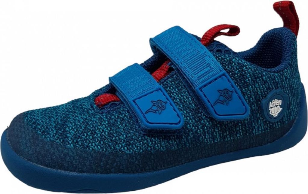 Affenzahn Knit Happy Shark Klettschuh Blau Produktbild 