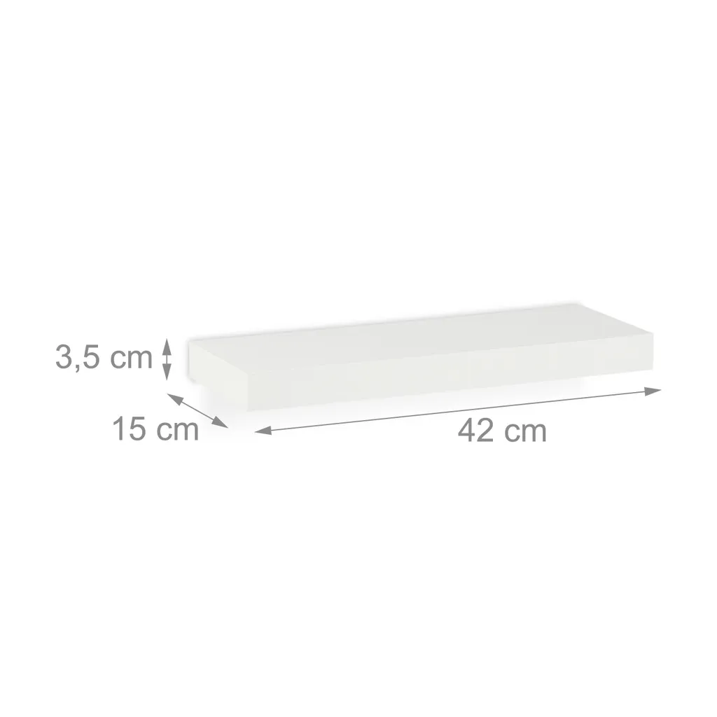 Lot de 3 Étagères Murales Design - Tablettes de Rangement pour Salon