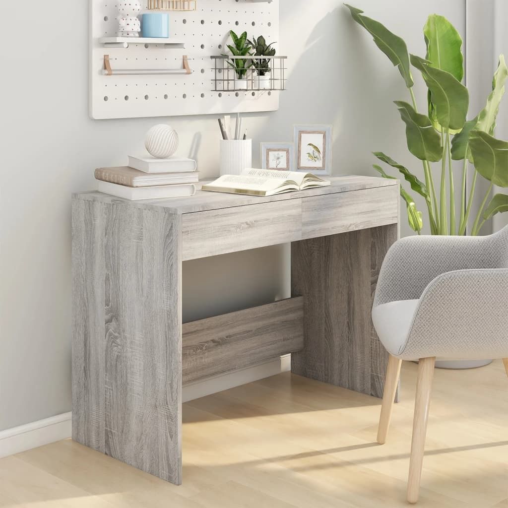 "2026 Aktion"Schreibtisch/Büro-Möbel - CLORIS - Computertisch moderner - Grau Sonoma 101x50x76,5 cm Holzwerkstoff - NeuMöbel7133629