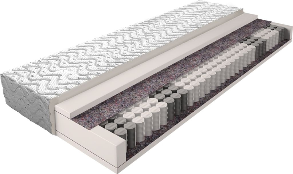 Taschenfederkernmatratze 023 - Größe: 120 x 200 cm, Höhe: 17 cm