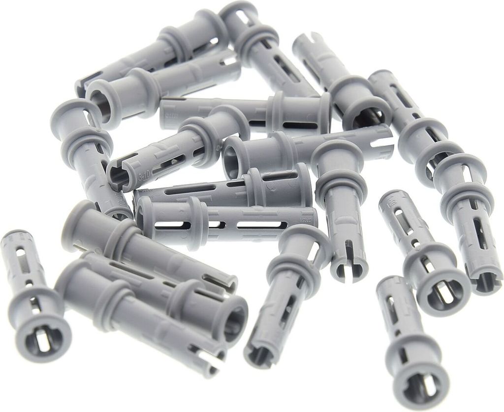 20x Lego Technic Pin 3L neu-hell grau Stoppbuchse Kleinteile 4211865 65304 32054