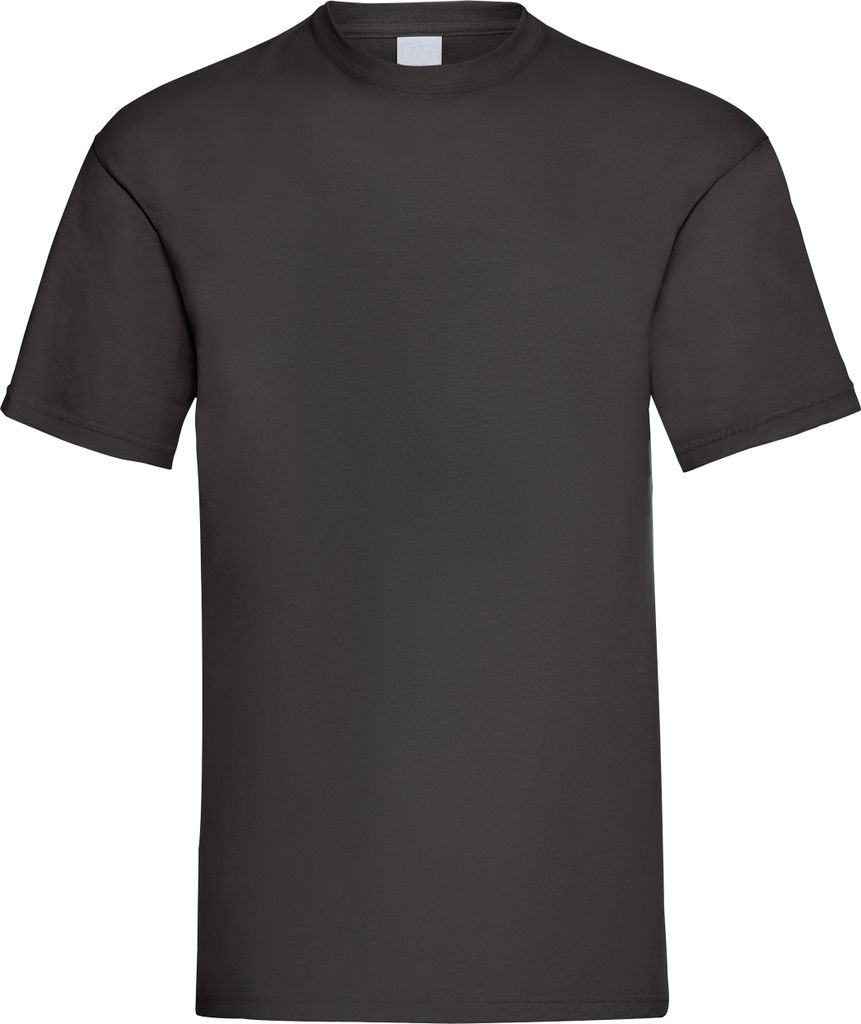 Herren Value Kurzarm Freizeit T-Shirt BC3900 (L) (Schwarz)