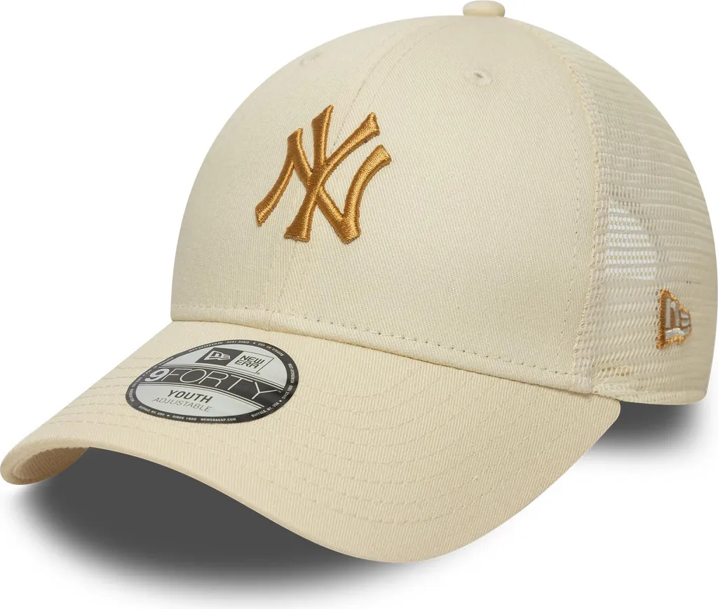 Casquette Trucker Enfant New Era 9Forty NY Yankees en Coloris Beige