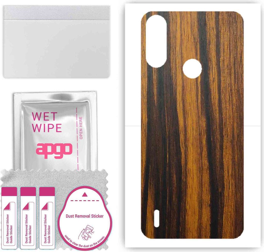 apgo Rückseite Schutzfolie, Skin, kompatibel mit Motorola Moto E7i Power, Hinten Displayschutzfolie aus Vinylfolie, kratzfest, einfache Montage - ...