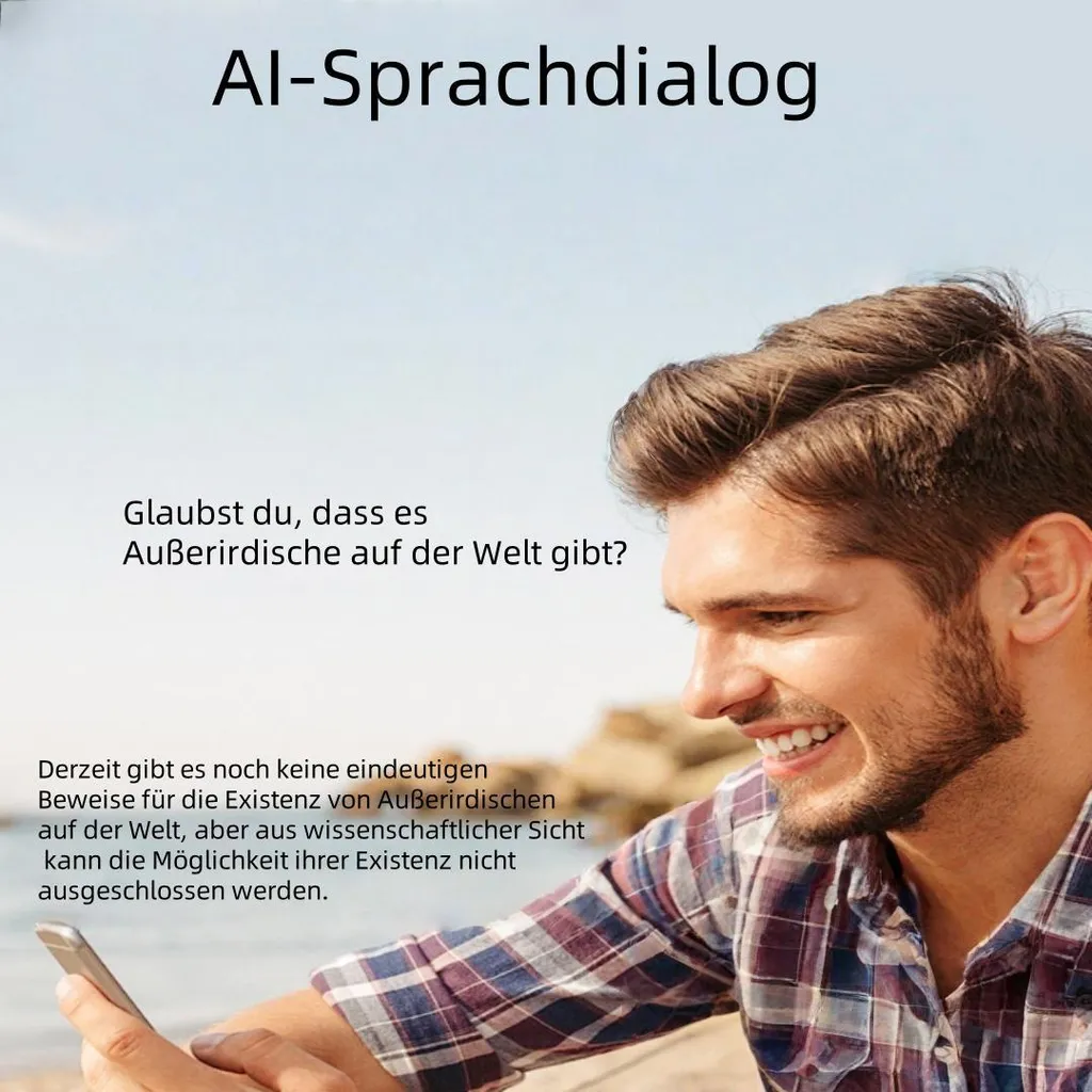 ZELURXX AI Lunettes intelligentes de traduction Bluetooth multilingue - 4