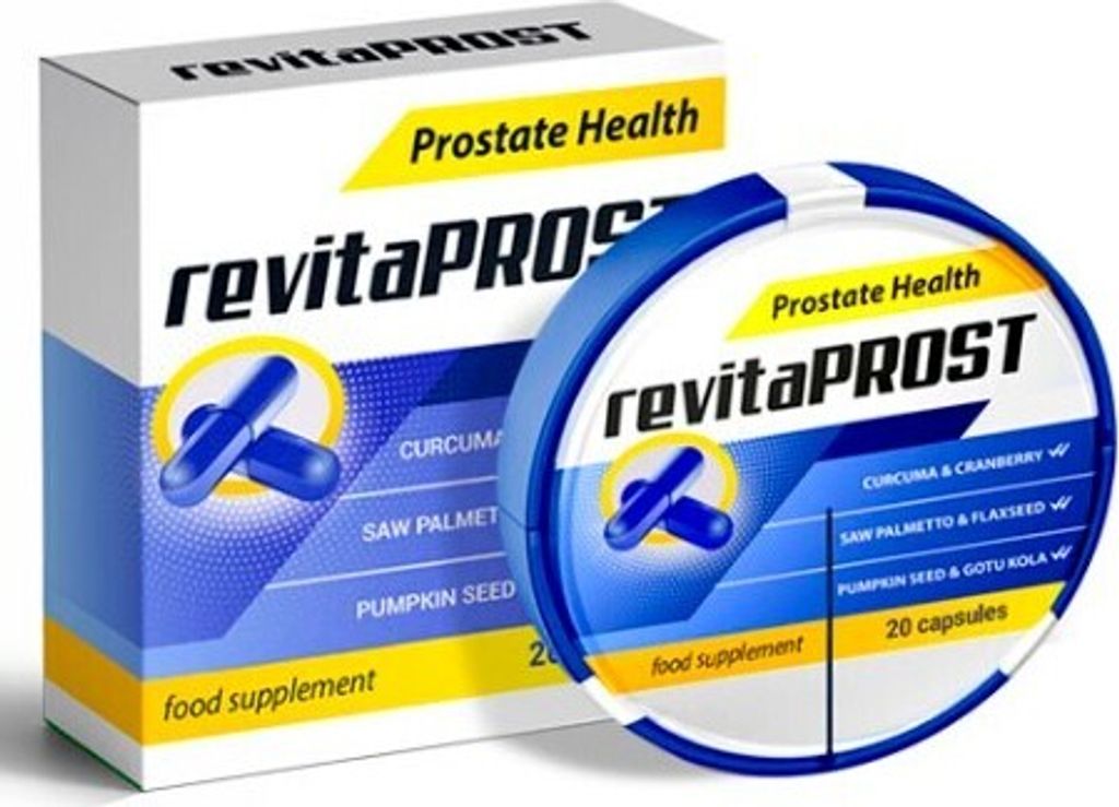 Revita l Prost 20 kapseln | Nahrungsergänzungsmittel | Kurkuma, Cranberry, Kürbiskerne, Leinsamen, Sägepalme