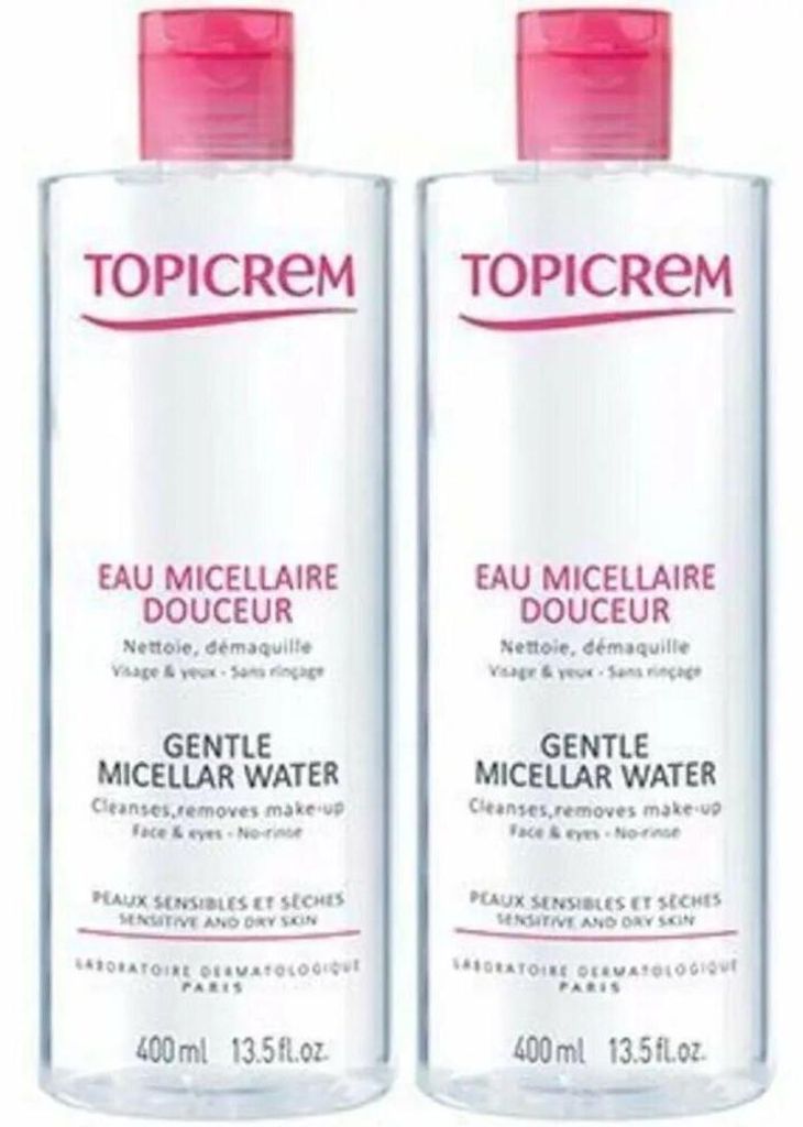 Topicrem Hydra+ Eau micellaire douce 2 x 400ML Image du produit 