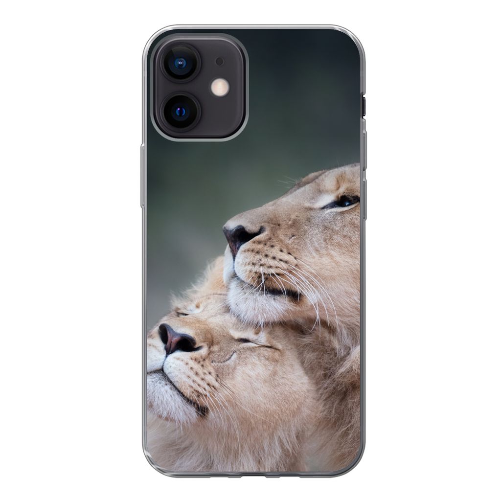 MuchoWow® Handyhülle Schutzhülle Hülle für iPhone 12 Löwe - Produktbild 