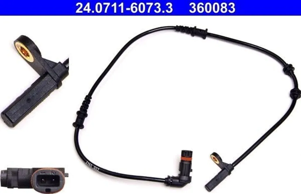 Capteur ABS ATE 24.0711-6073.3 pour Mercedes Classe C W203