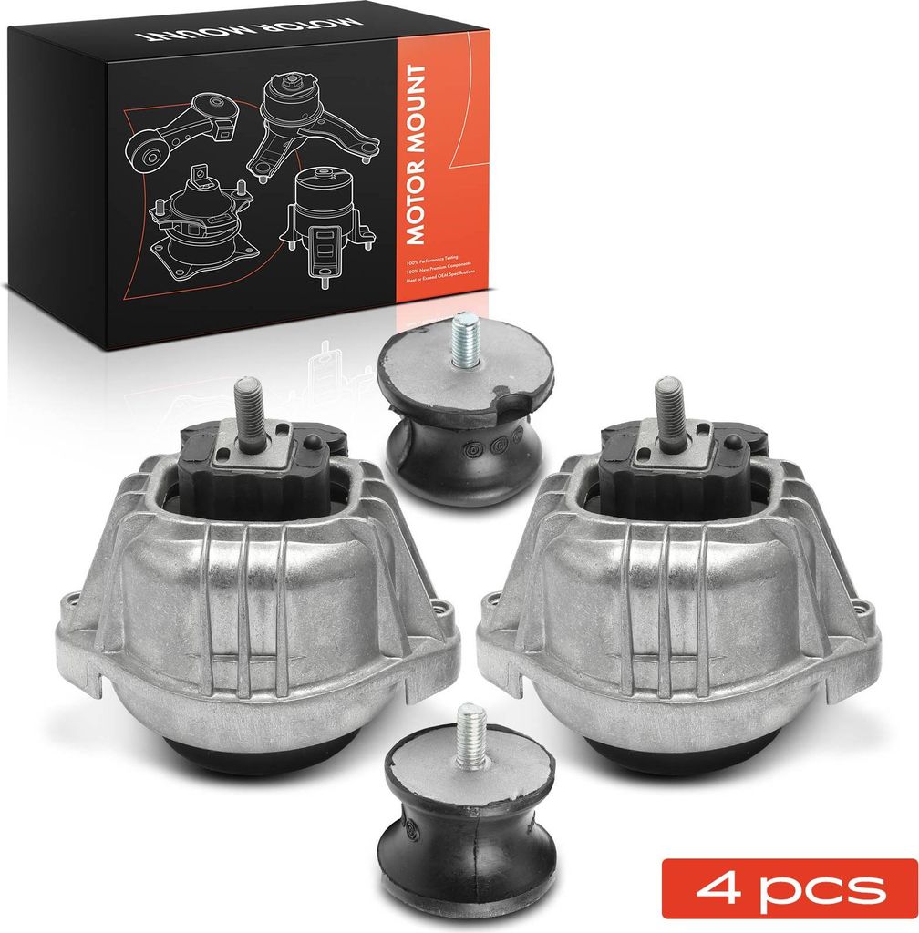 Frankberg 2x Motorlager+2x Getriebelagerlager Vorne für BMW 1er E88 3er E90 E91 E92 E93 Z4