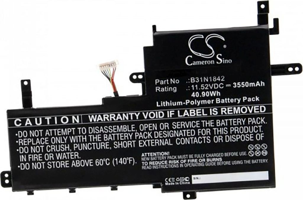 Akku für Asus VivoBook S15 S531FA-BQ256 Li-Pol 11,52 Volt 3550 mAh schwarz.