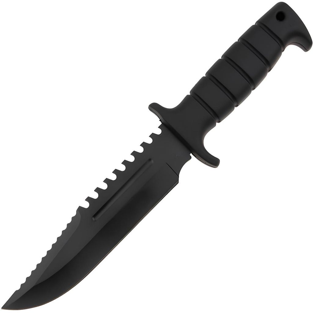 Robustes Outdoor-Messer VX-41096 - Schwarz für Abenteuer Produktbild  KI-generiertes Bild