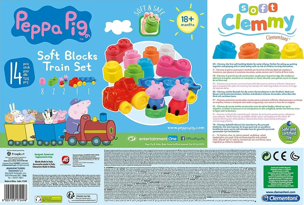 Premier Train Bébé Peppa Pig : Jeu de Construction Doux pour le Sol - 5