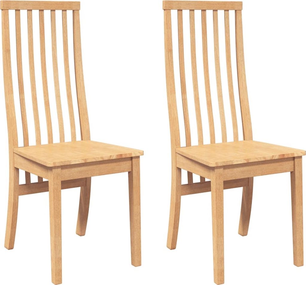 "im Sonderangebot" Esszimmerstühle 2er-Set - Küchenstuhl Modernes Design -Massivholz Gummibaum - NeuMöbel8878733