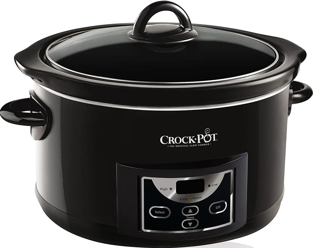 Mijoteuse Électrique Programmable 4,7L - Appareil de Cuisson Lente Sort
