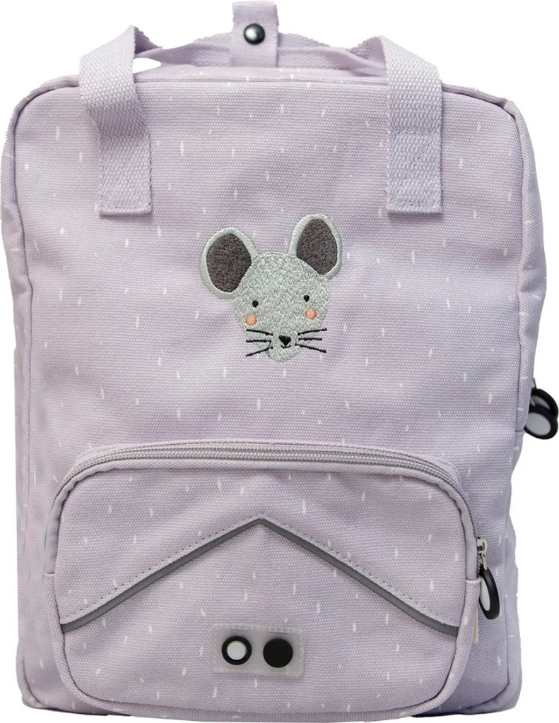 Sac à dos scolaire enfant Trixie Mrs. Mouse violet imperméable A4