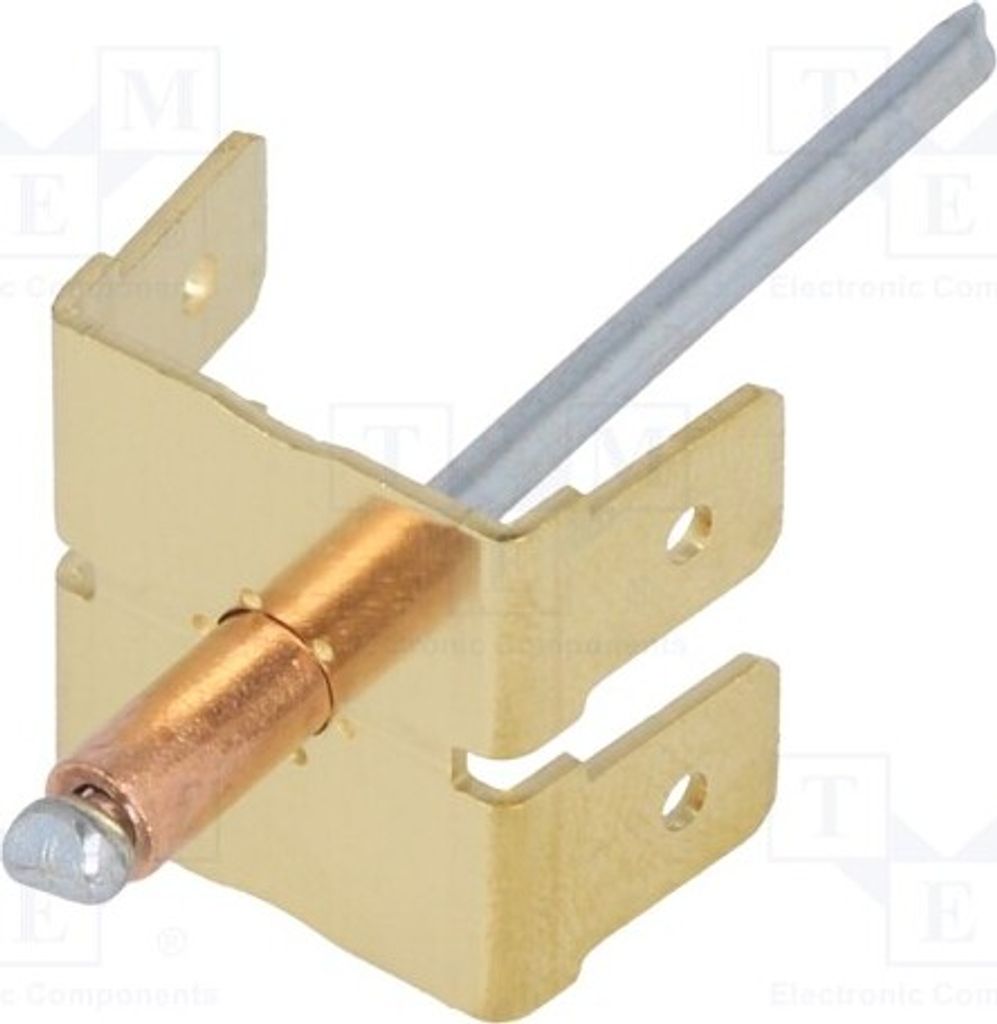 2x Verbinder: flach 4 x männlich 6,3mm 0,8mm mit Kupferniete 388041.60 -Lötanschl