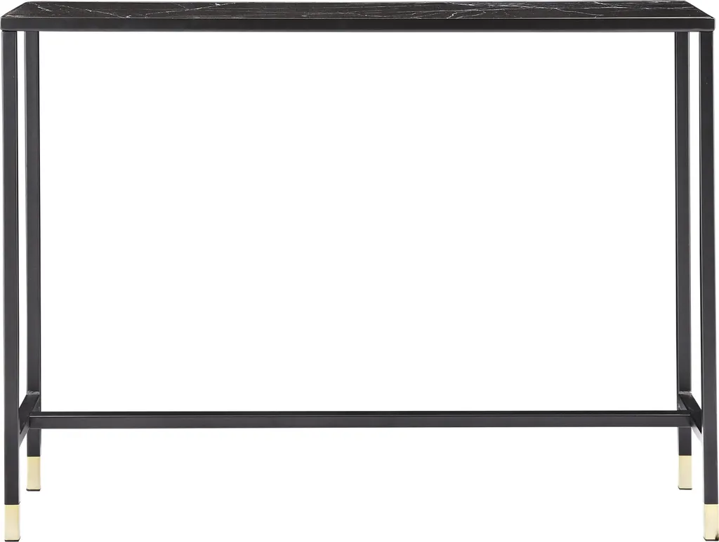 Petite console marbre noir Dipp 30x100 cm pour entrée étroite - 7