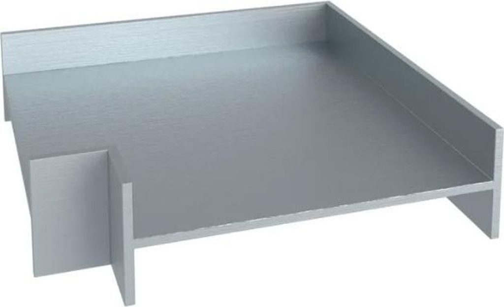 Renoplast Aluminium Lineares Profil RenoDrain, Belüfteter Boden, 90°-Eckhalterung für RenoDrain S-Rinnen, Eckverbinder