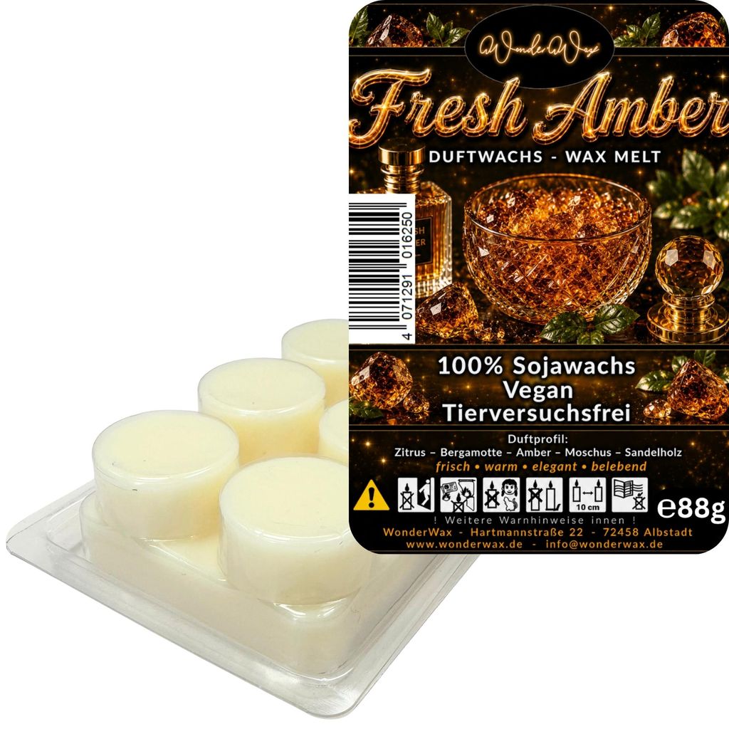 WonderWax Duftwachs Wax Melts für Duftlampe, 6 Kreise Duftmelt Wachsmelt Sojawachs Duftwachs Würfel für Raumdüfte, Wachs Duftöl Winter Indoor ...