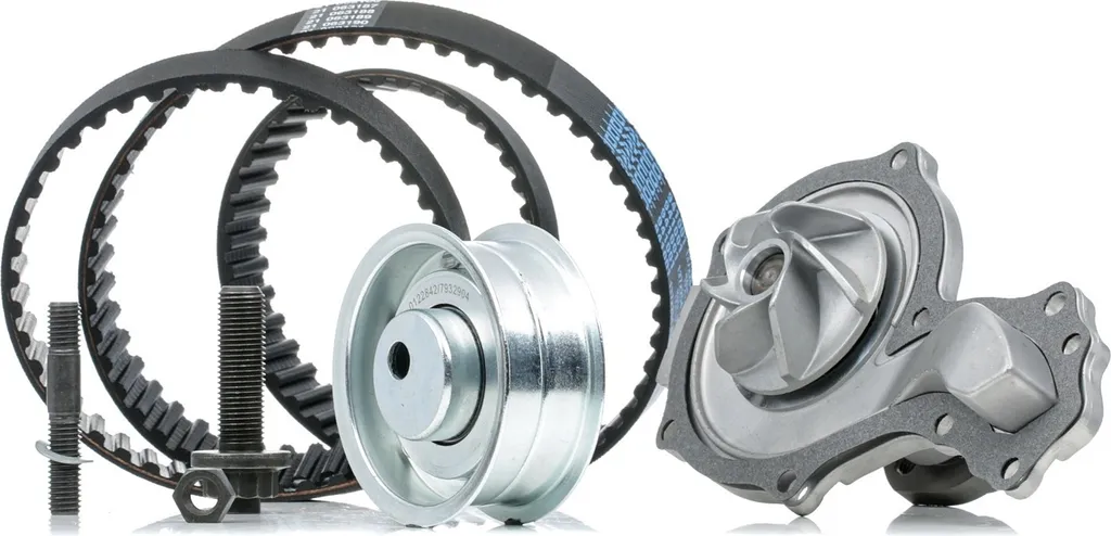 Kit de distribution et pompe à eau pour entretien moteur VW Golf et Vento
