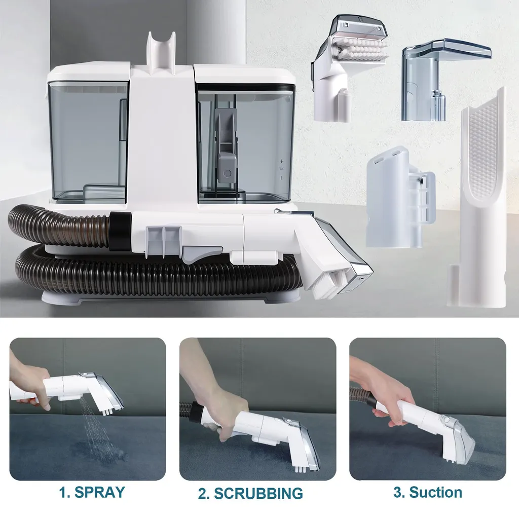 Shampouineuse Textile Multifonction 9kPa pour Canapés et Moquettes - 3