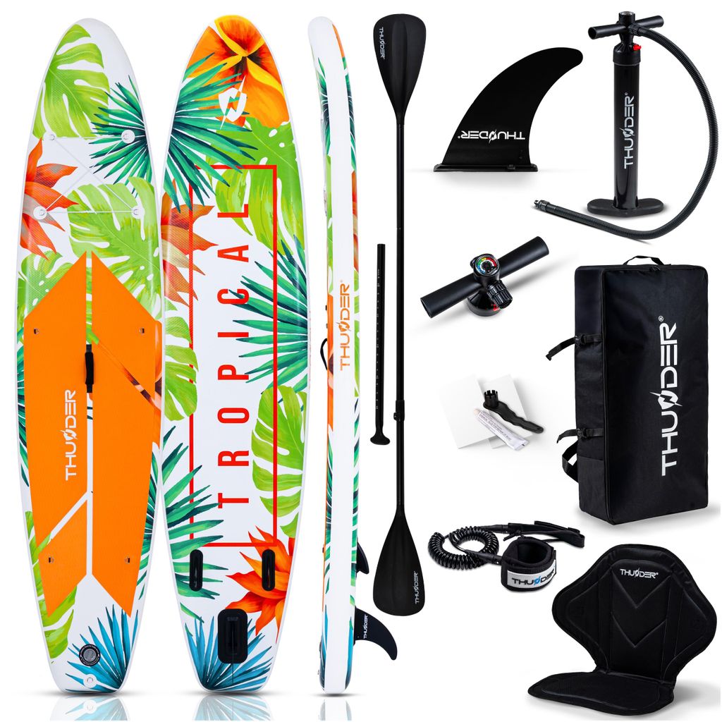 THUNDER Tropi-Light Stand Up Paddle Board 350x81x15cm Verde Immagine del prodotto 