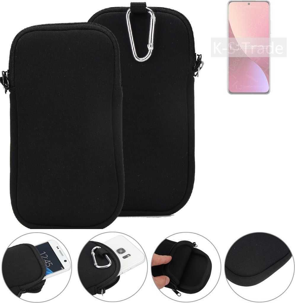 K-S-Trade Neopren-Hülle Handyhülle kompatibel mit Xiaomi 12S Schutzhülle Neoprenhülle Sleeve Schutz-Hülle Gürtel Tasche Case Holster Handytasche