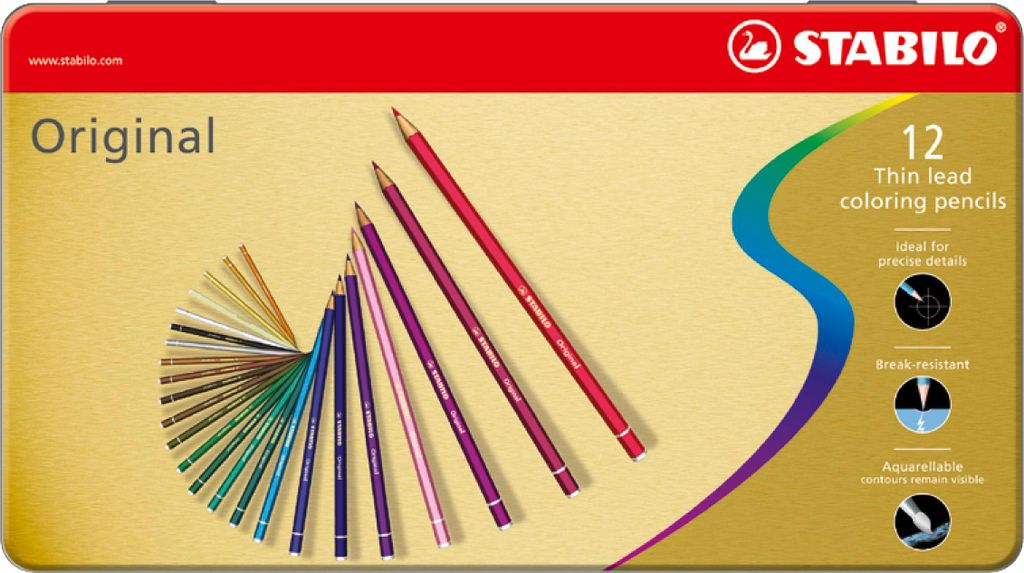 Stabilo - kredki ołówkowe 8773 Original 12st Assorti | Zdjęcie produktu 