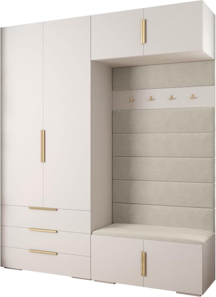 MEBLE KRYSPOL Inova 1 Möbelset Garderobe, 236,7x200x47cm - Produktbild 