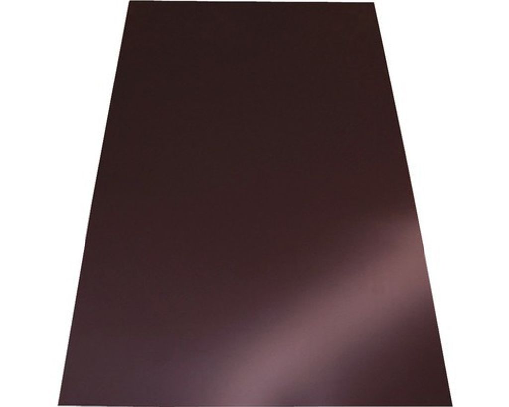 PRECIT Schornsteinblech Schokoladenbraun RAL 8017 1250 mm x 1000 mm x 0,5 mm