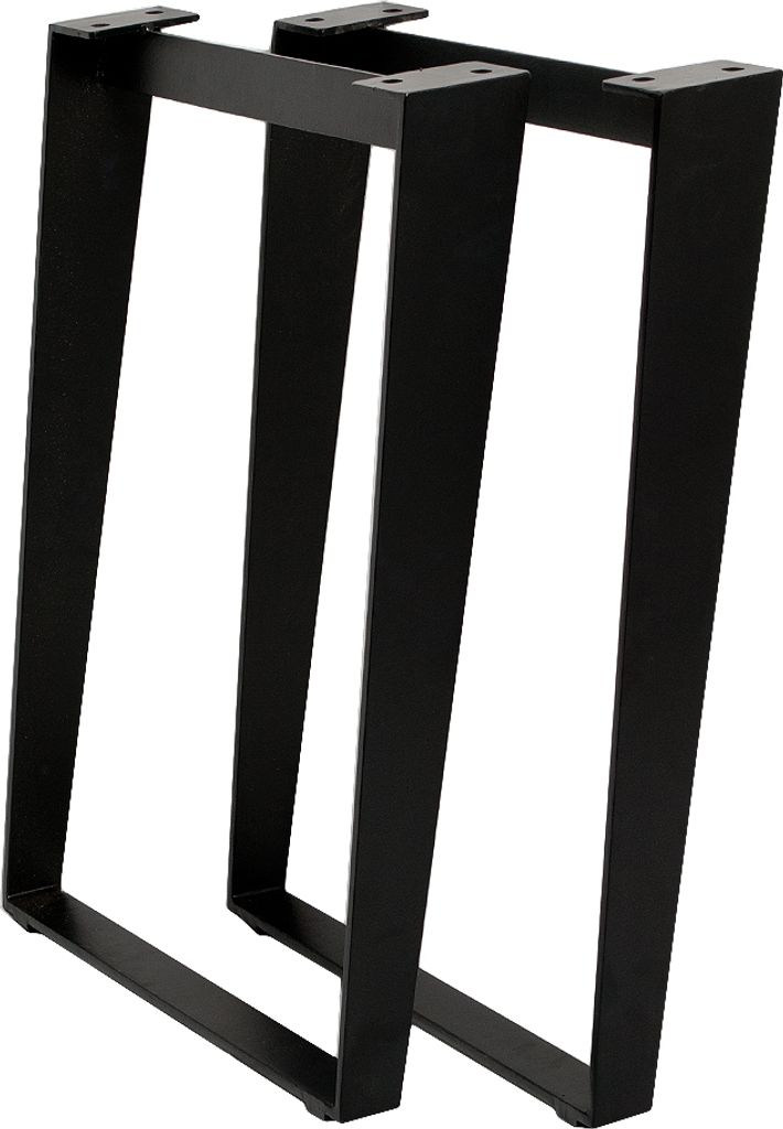 Esstischgestell DIVE-Schräg Schwarz pulverbeschichtet