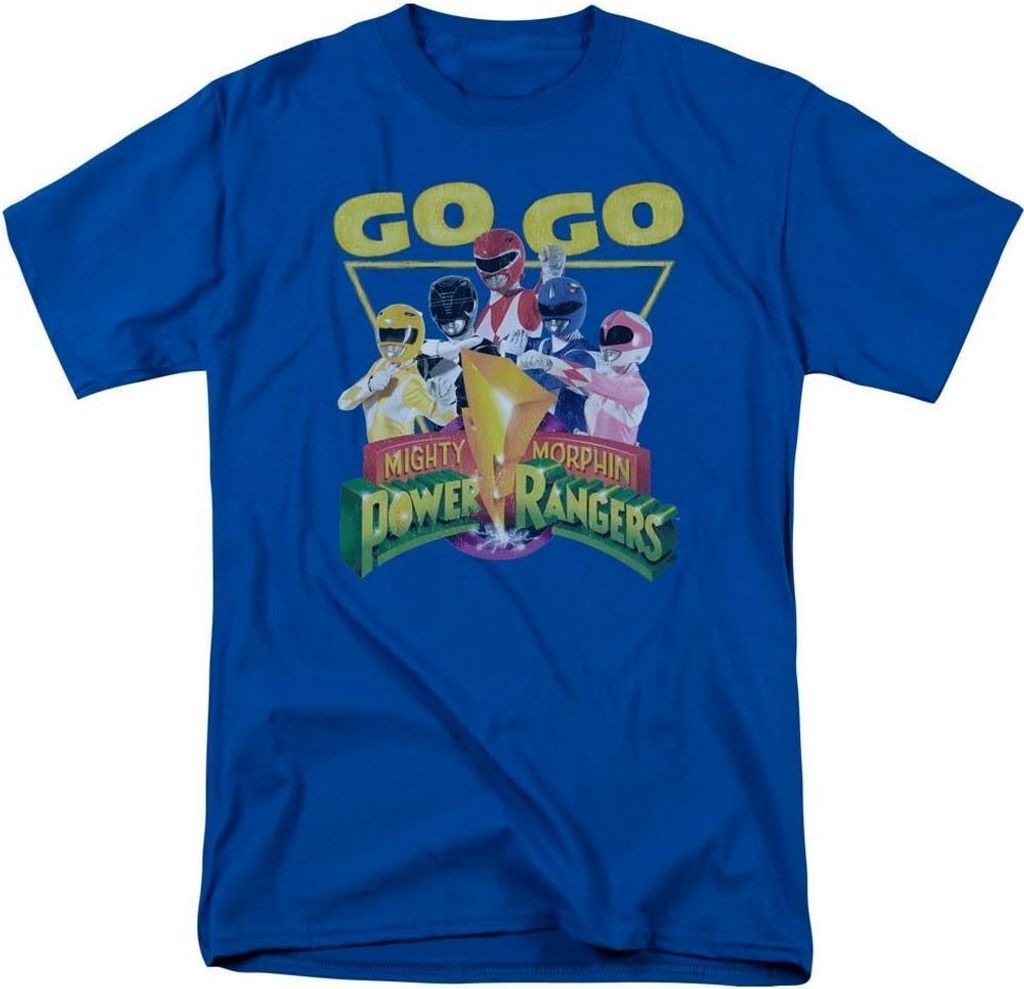 Mighty Morphin Power Rangers - "Go Go" T-Shirt für Herren TV3011 (L) (Königsblau)