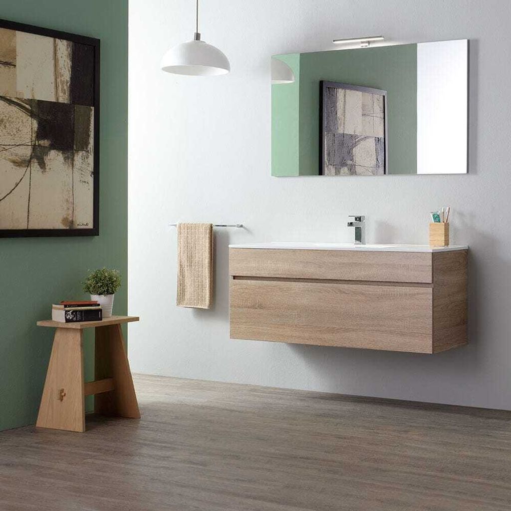 120cm  x  46cm Holzoptik- Badmöbelset | Sole Produktbild 