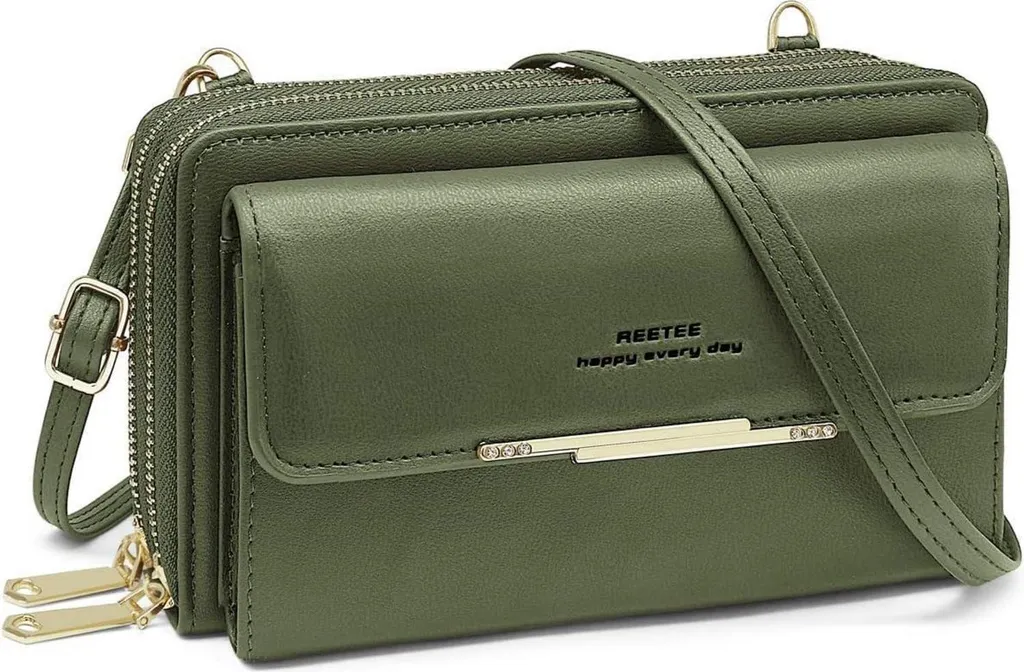 Borsa Donna Verde RFID Safe: Organizzatore 24 Carte di Credito
