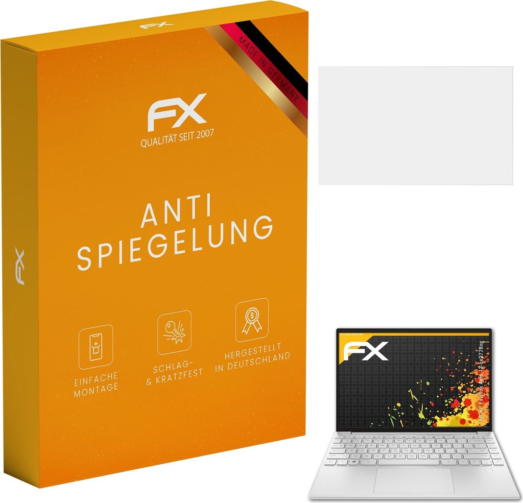 atFoliX FX-Antireflex 2x Schutzfolie kompatibel mit HP Pavilion Aero 13-be2778ng Displayfolie
