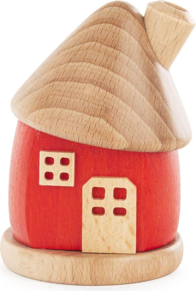 Räucherhaus rot BxHxT 6,5x9,5x6,5cm NEU
