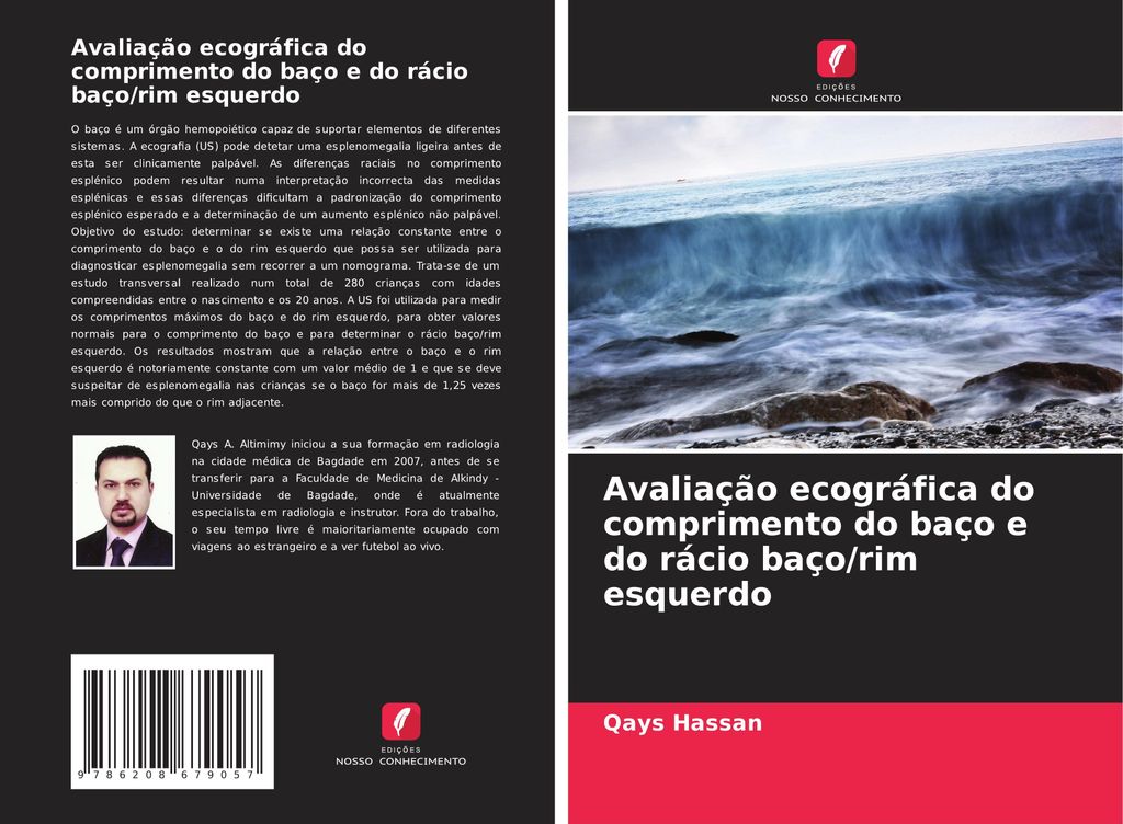 Avaliação ecográfica do comprimento do baço e do rácio baço/rim esquerdo