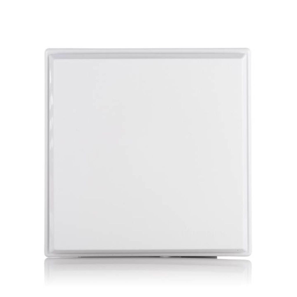 A white square product with a thin grey border, shown from the front on a white background.