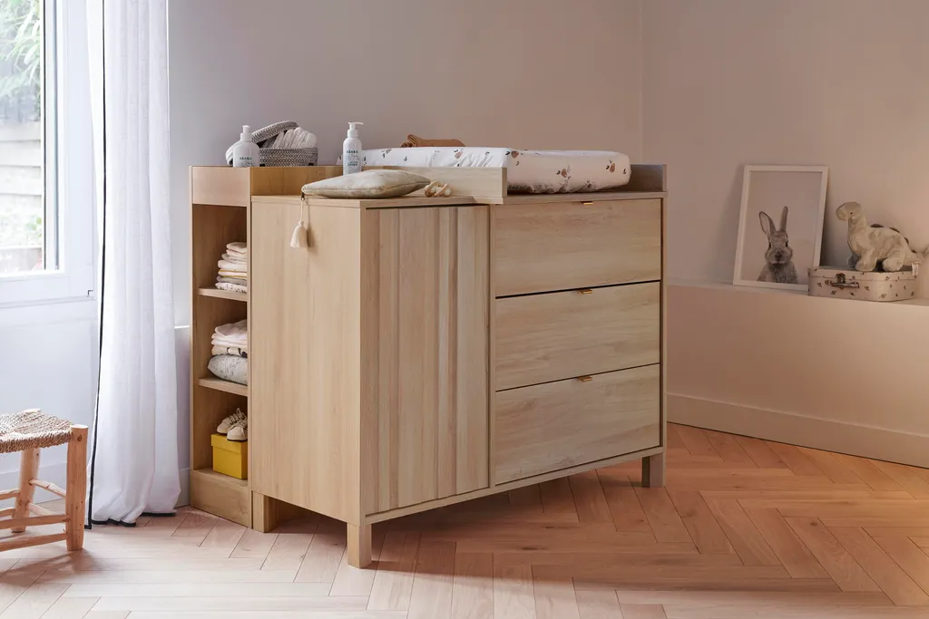 Table d'appoint Calypso extensible en bois de chêne pour salle à manger