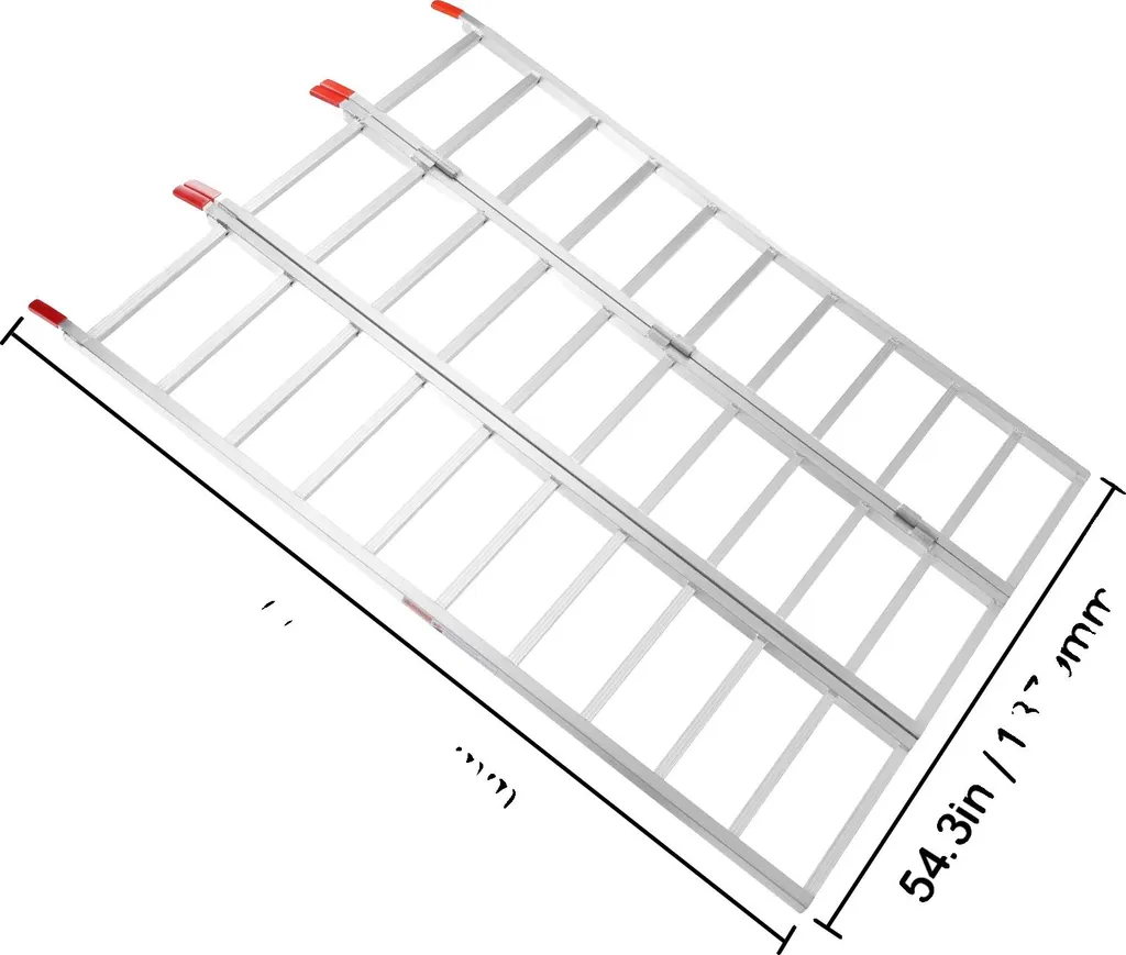Rampes de chargement en aluminium lourd 1500 lbs antidérapantes - Set de 2
